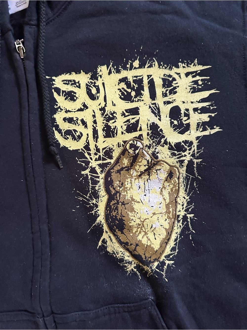 SUICIDE SILENCE - Vintage Band Zip-Up Hoodie- Size Medium - Picture 2 of 4